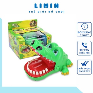 Đồ chơi khám răng cá sấu, cá sấu cắn tay loại to cho bé
