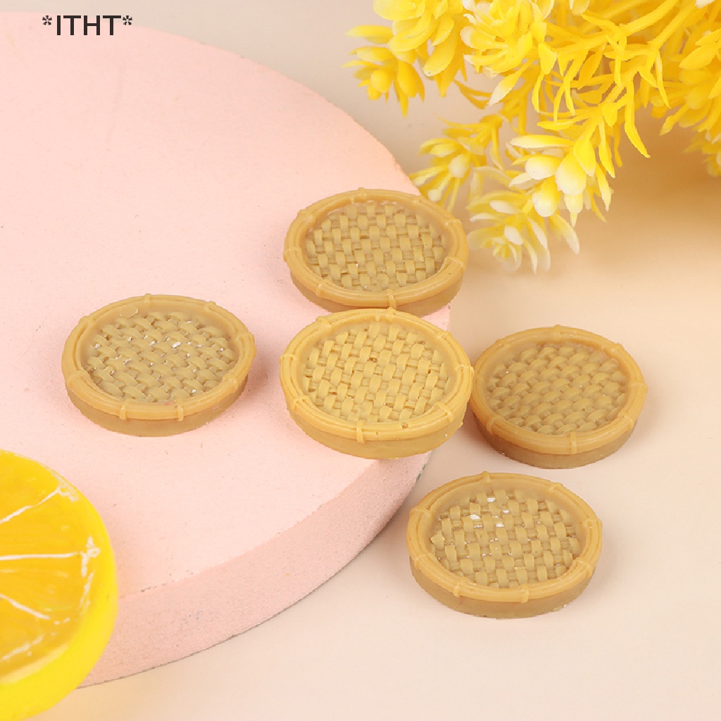 Bộ 5 Đĩa Hấp Trang Trí Nhà Búp Bê Tỉ Lệ 1 / 12