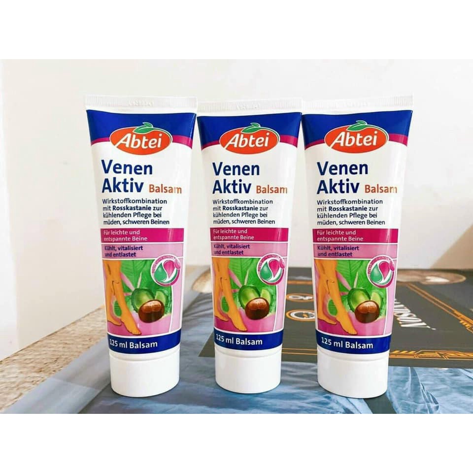 Kem Bôi Và Viên Uống Giãn Tĩnh Mạch Abtei Venen Aktiv Balsam - 125 ml