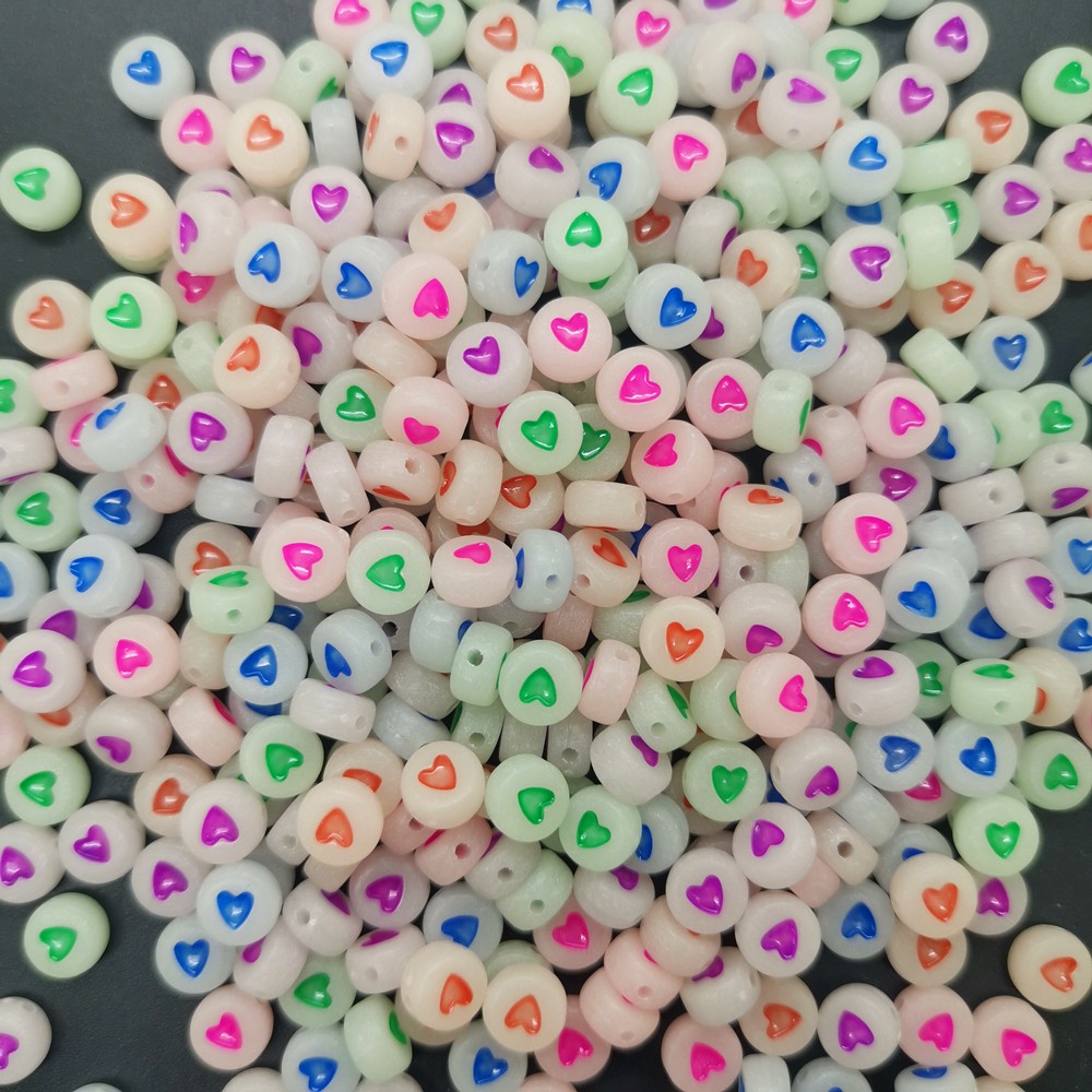 Bộ 150 Hạt Chữ Cái Dạ Quang Làm Trang Sức DIY