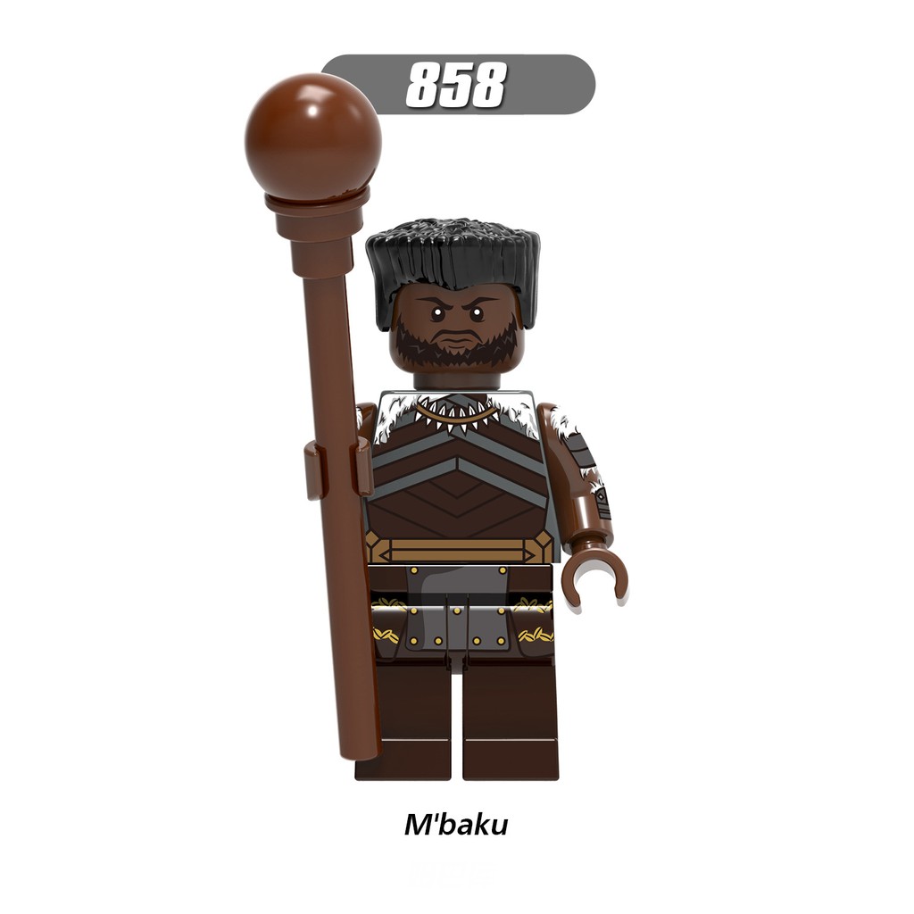 Minifigures  Bộ Tộc Báo Đen Black Panther X0191