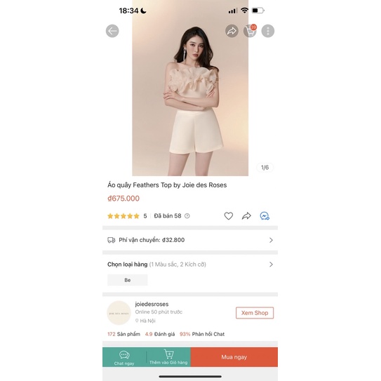 áo quây jolie des roses