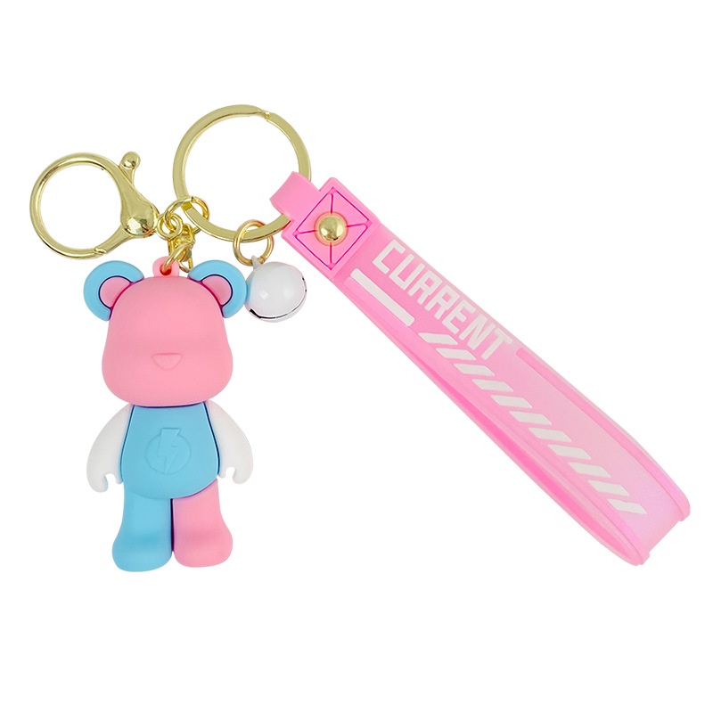 Móc Khóa Hình Gấu Hoạt Hình Nhiều Màu Đáng Yêu