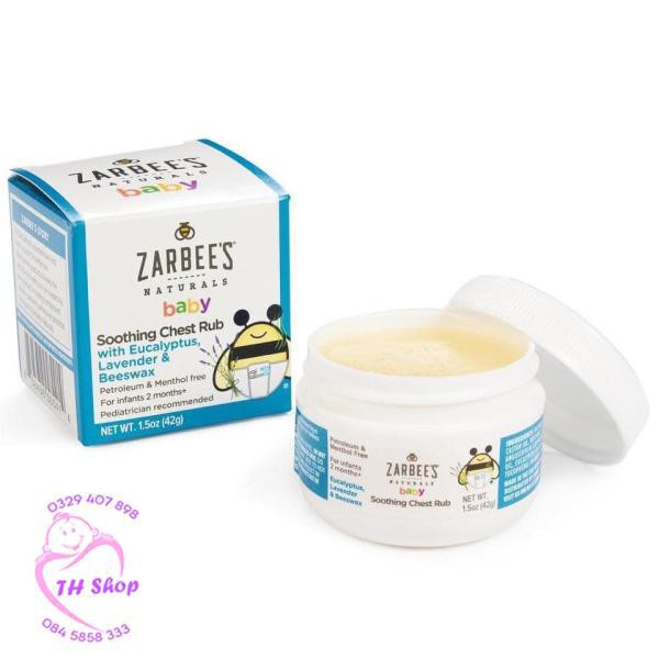 Dầu Bôi Ấm Ngực Zarbee’s Natures Baby Soothing Chest Run 42g USA