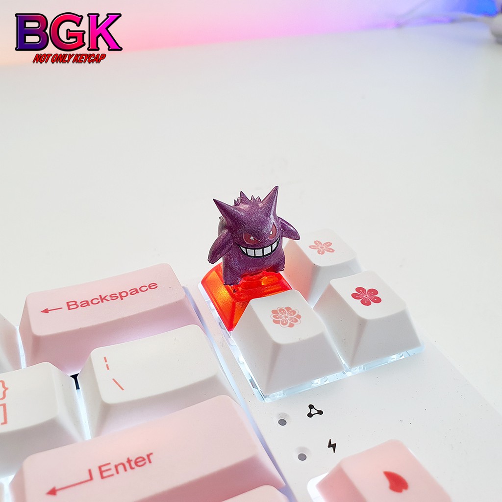 Keycap Lẻ Artisan GENGAR V2 Cực đẹp ( Đế Xuyên LED, Keycap bàn phím cơ,keycap resin độc lạ )