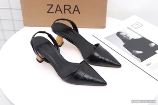 Giày cao gót zara da rắn 7p fullbox