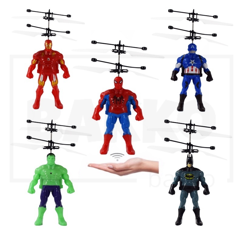 Máy Bay Trực Thăng Đồ Chơi Mini Hình Người Nhện Marvel