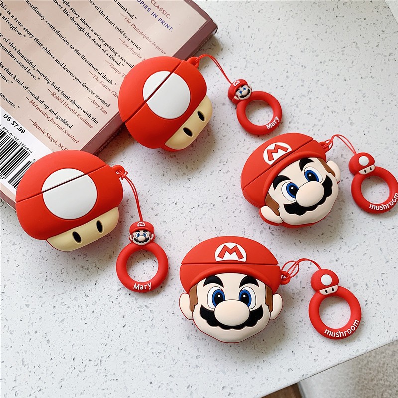 Case AirPods Vỏ Bọc Tai Nghe AirPods 1/2Pro Nấm Mario - Minh An Saigon