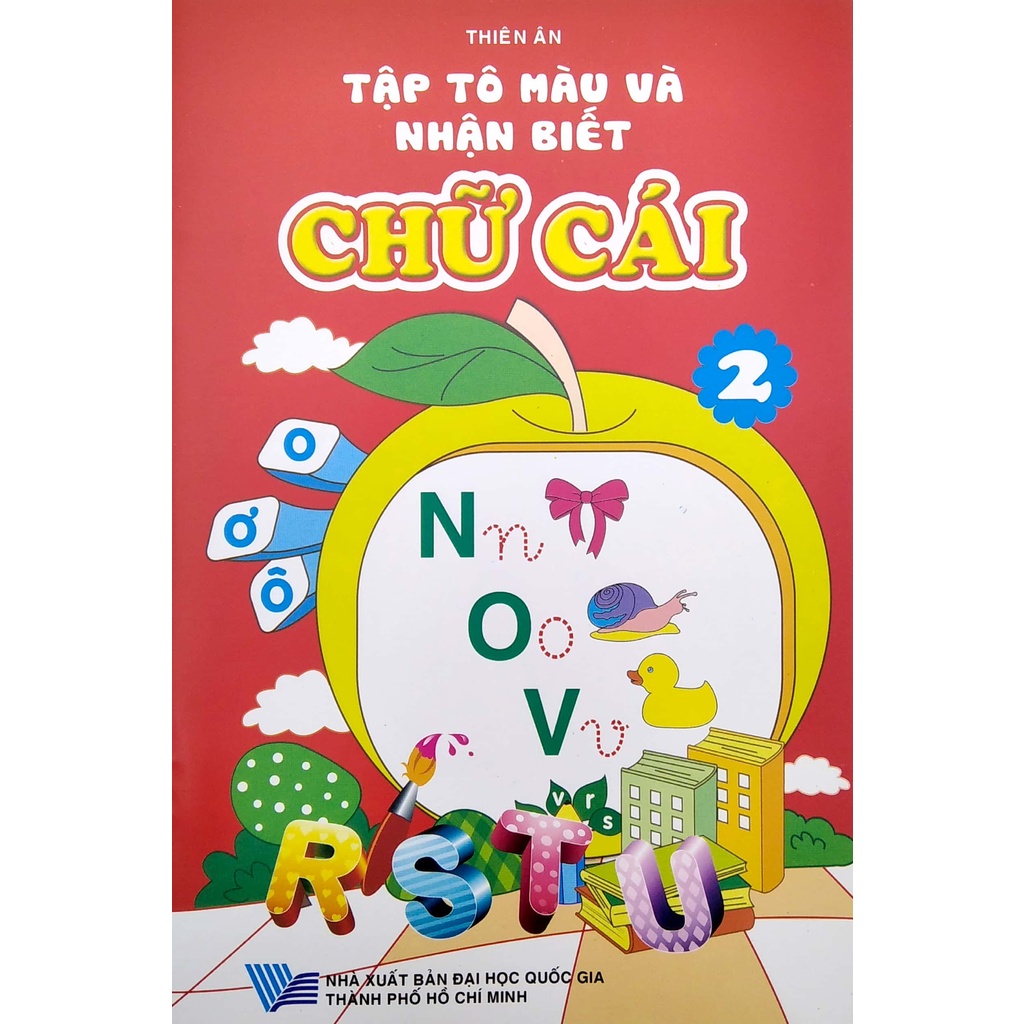 Sách Tập Tô Màu Và Nhận Biết Chữ Cái - Tập 2
