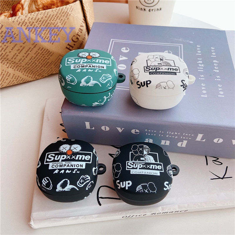 Baseus WM01 Case Vỏ Bảo Vệ Hộp Sạc Tai Nghe Wm01 Bằng Silicon Mềm Hình Kaws Sesame Street Chống Sốc Chống Thấm Nước