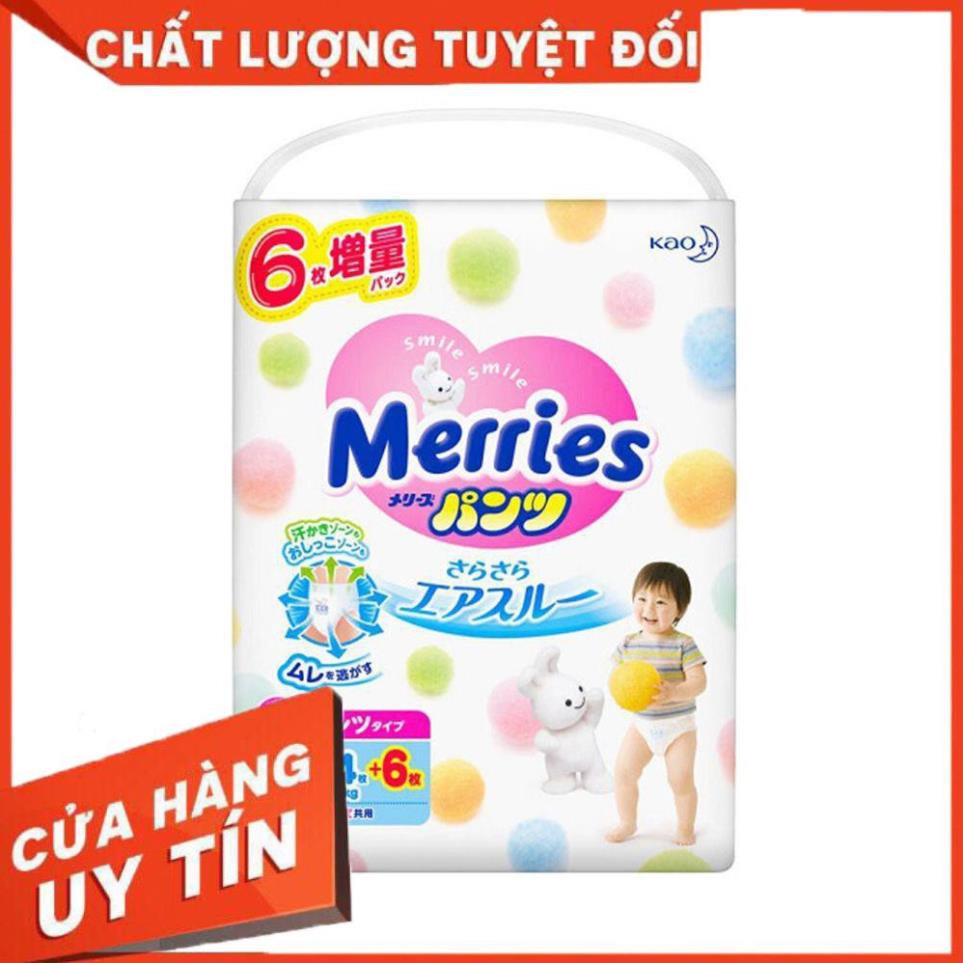 Bỉm Quần Merries Nội Địa Nhật Size L44 +6 Miếng (Dành Cho Bé Từ 9-14kg)