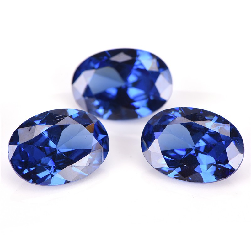 Đá zircon hình bầu dục kích thước 10mmx14mm dùng làm đồ trang sức