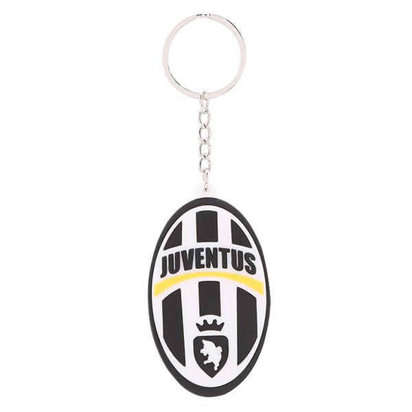 Móc Khóa Nhựa Dẻo Đúc Nổi Hình Logo Clb Bóng Đá Juventus