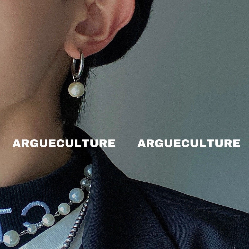 Khuyên Kẹp Vành Tai Đính Ngọc Trai Cá Tính Thời Trang