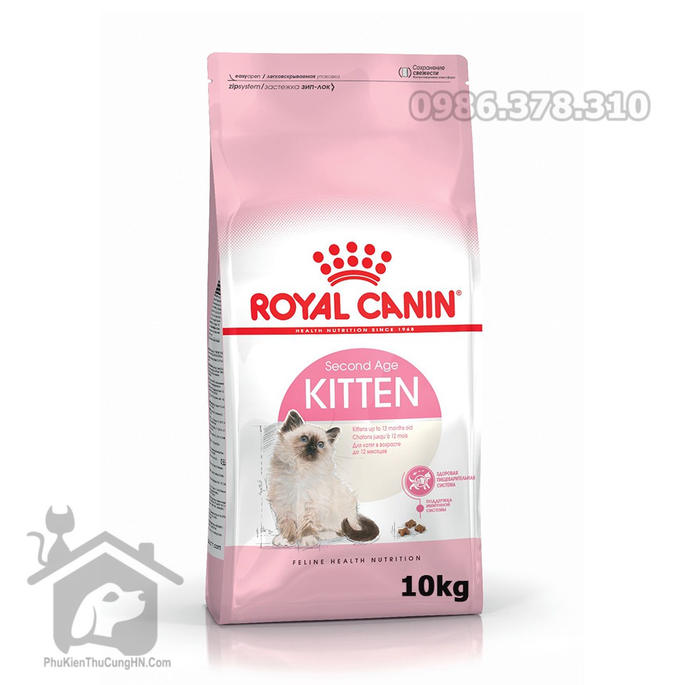 Thức ăn cho mèo, Hạt Royal Canin mèo con Kitten 36 tải 10kg - Phụ kiện thú cưng Hà Nội