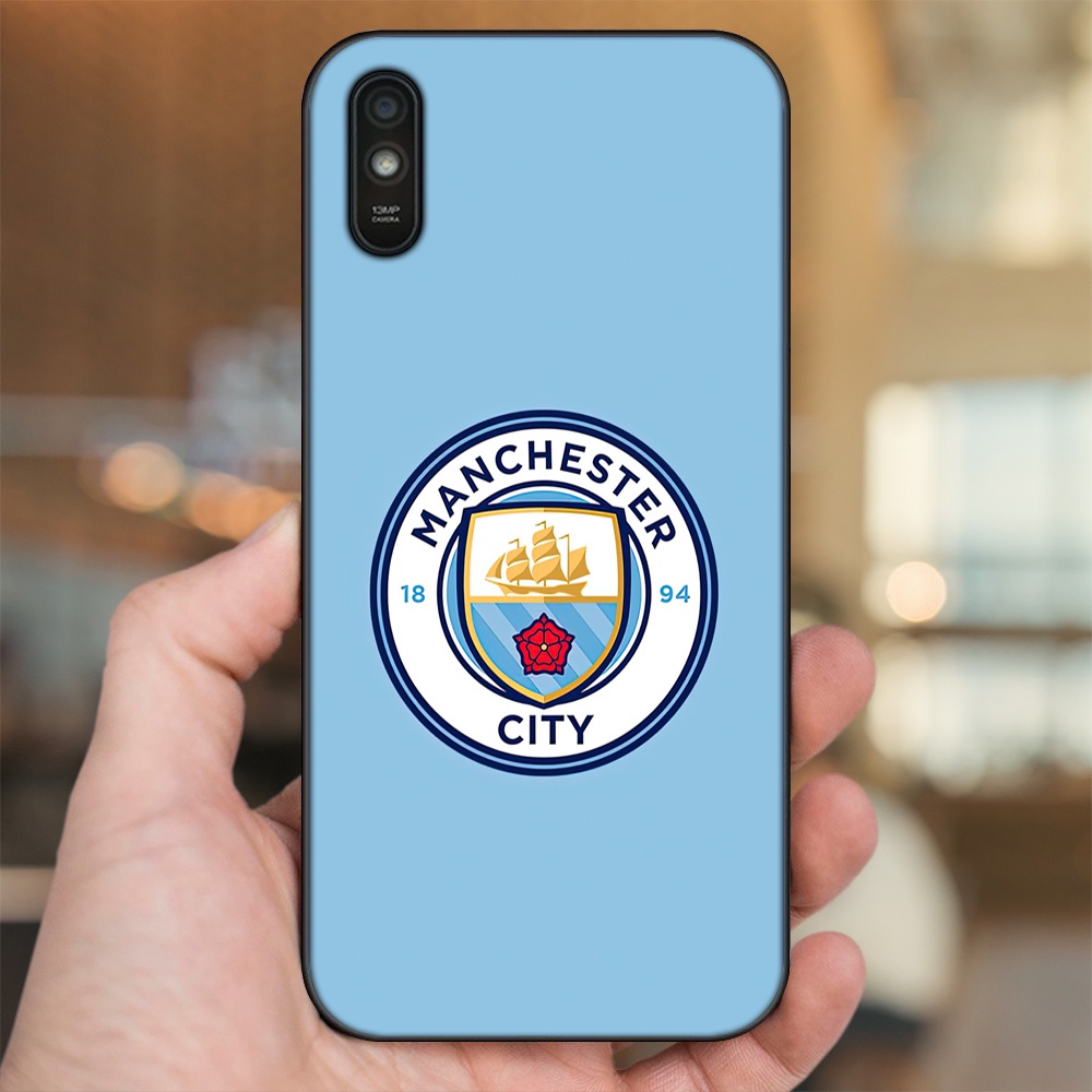 Ốp lưng Xiaomi Redmi 9A viền đen in hình Manchester City MC