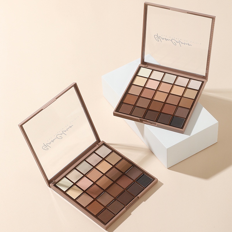 Bảng phấn mắt 12 màu sắc hiệu ứng lì/ ánh ngọc trai trong suốt GlamColour | BigBuy360 - bigbuy360.vn