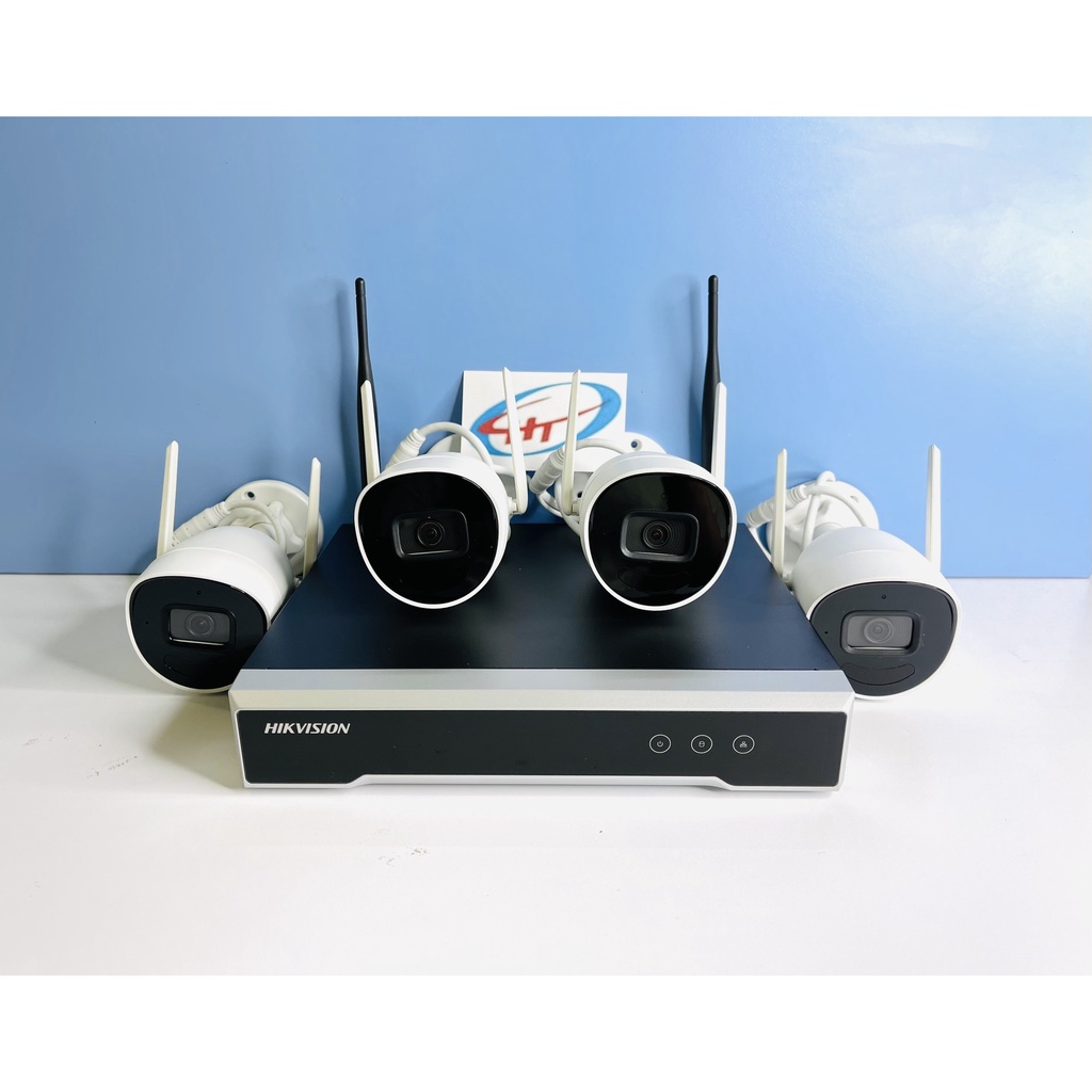 BỘ KIT 4 CAMERA IP WIFI 2MP HIKVISION NK42W0