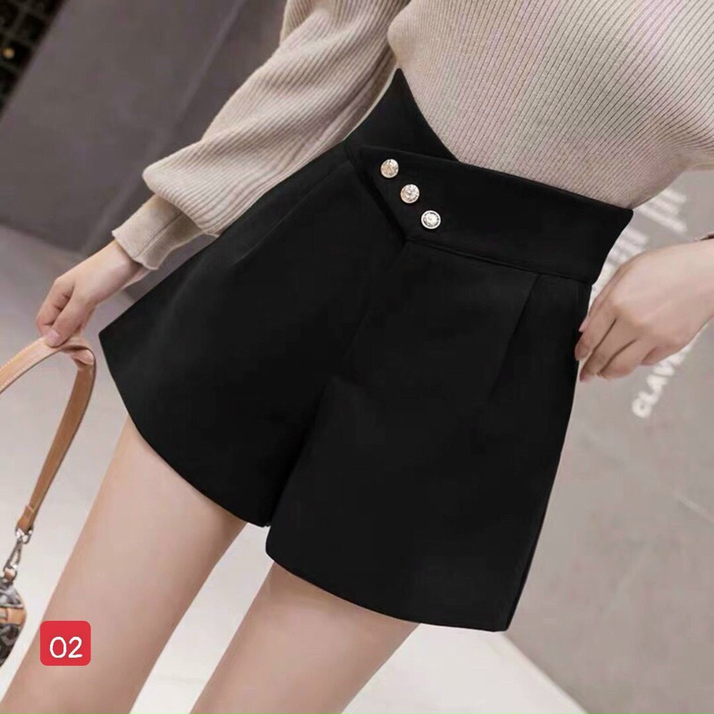 Quần short nữ lưng cao chất vải tây công sở nhiều mẫu