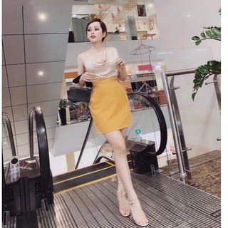 Sét áo phi lệch vai kèm chân váy