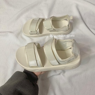 (Ảnh thật) Sandal ulzzang 2 quai kem