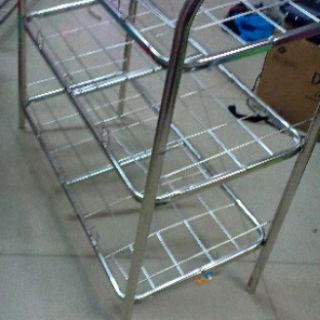 Kệ dày dép inox 3 tầng