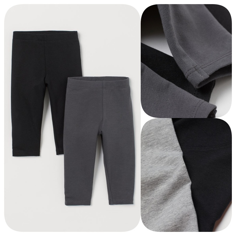 Quần legging cho bé gái chất cotton co giãn - Hàng săn sale H M U K