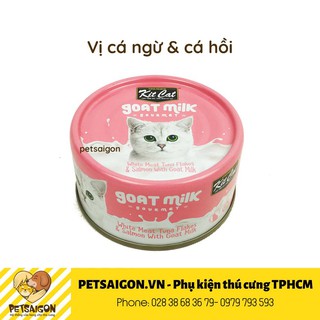 Pate Cho Mèo KitCat Sữa Dê Lon 70G