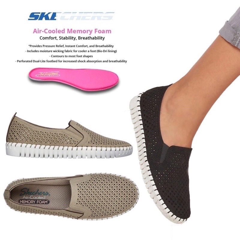 Giày Nữ Slip-on S.K.E.C.H.E.R.S chính Hãng💯