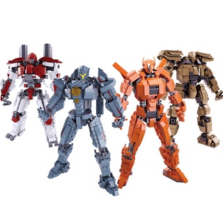 Lắp ráp Mô hình anh hùng mech Sluban Pacific Rim uprising, Gipsy Avenger, Saber athena, Bracer phoenix, Guardian Bravo