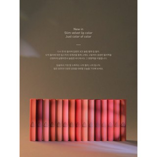 Son Thỏi Lì Mịn 3CE Slim Velvet Lip Color