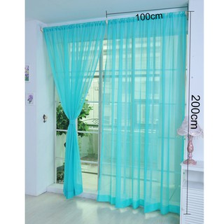 Rèm cửa vải voan đơn màu