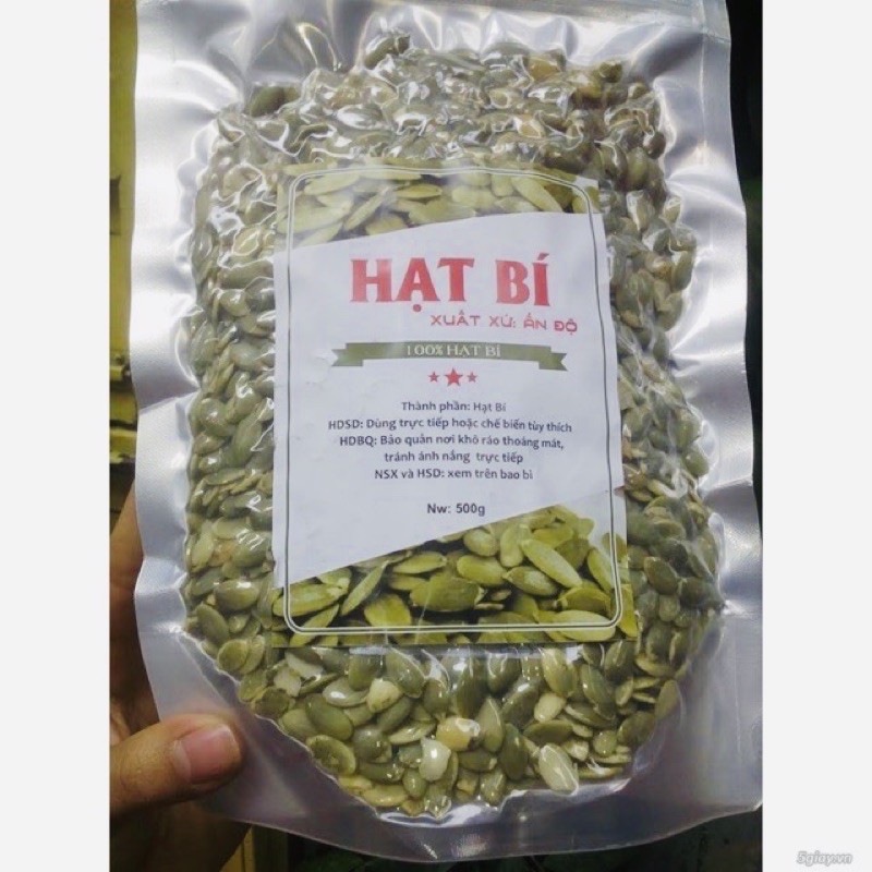 Nhân hạt bí rang chín nguyên vị 500g - Ấn Độ | BigBuy360 - bigbuy360.vn