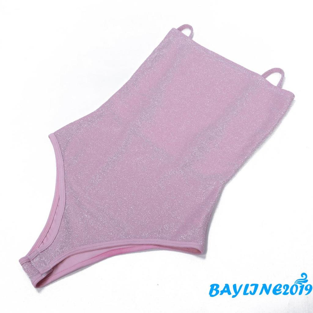 Áo Liền Quần Cổ Chữ V Vải Lụa Bóng Quyến Rũ Dành Cho Nữ | BigBuy360 - bigbuy360.vn