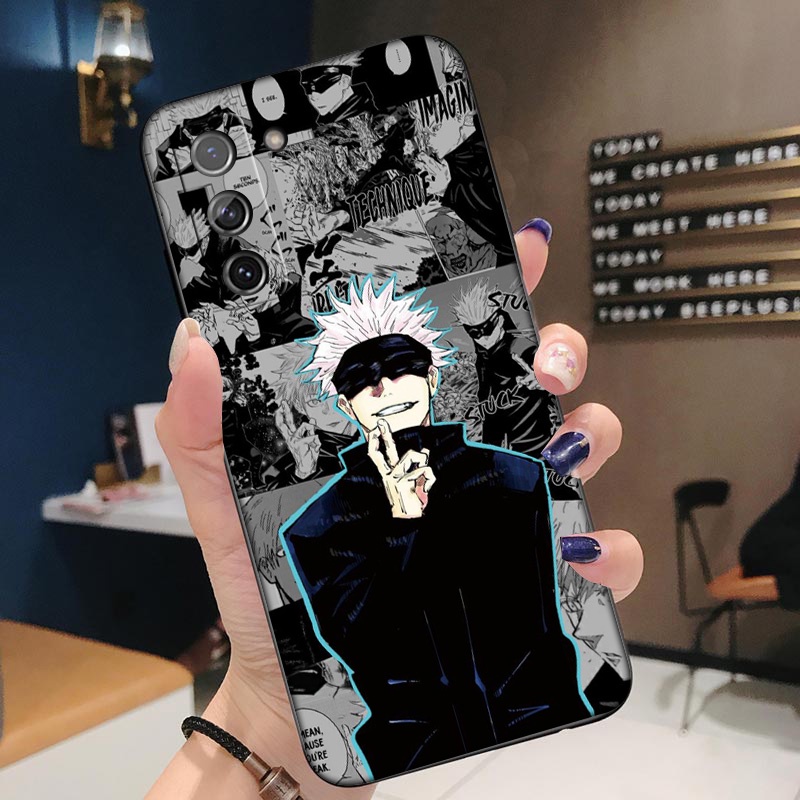 Ốp Điện Thoại Dẻo In Hình Anime Jujutsu Kaisen Gojo Satoru Cho Samsung Galaxy S22 Plus Note 20 Ultra 10 9 8 Plus Lite WR100 Mới
