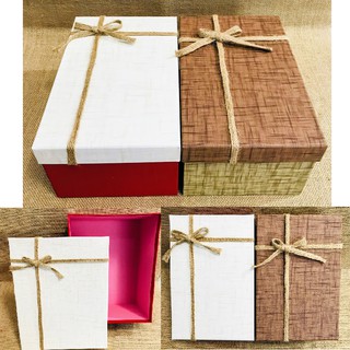 HỘP QUÀ HÌNH CHỮ NHẬT size trung - tặng kèm hạt xốp