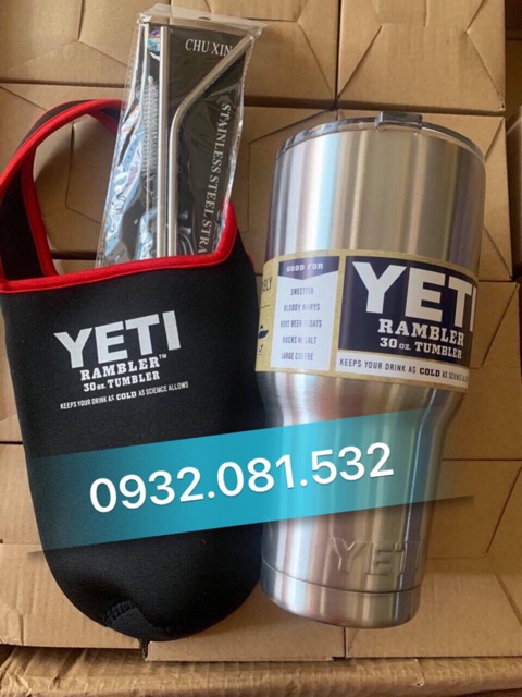 ❤️ Ly giữ nhiệt chữ nổi YETI hàng chuẩn giữ nhiệt tối ưu
