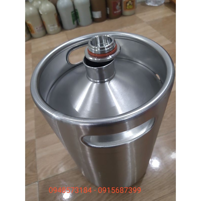 Vỏ Keg Bia inox 5 lít