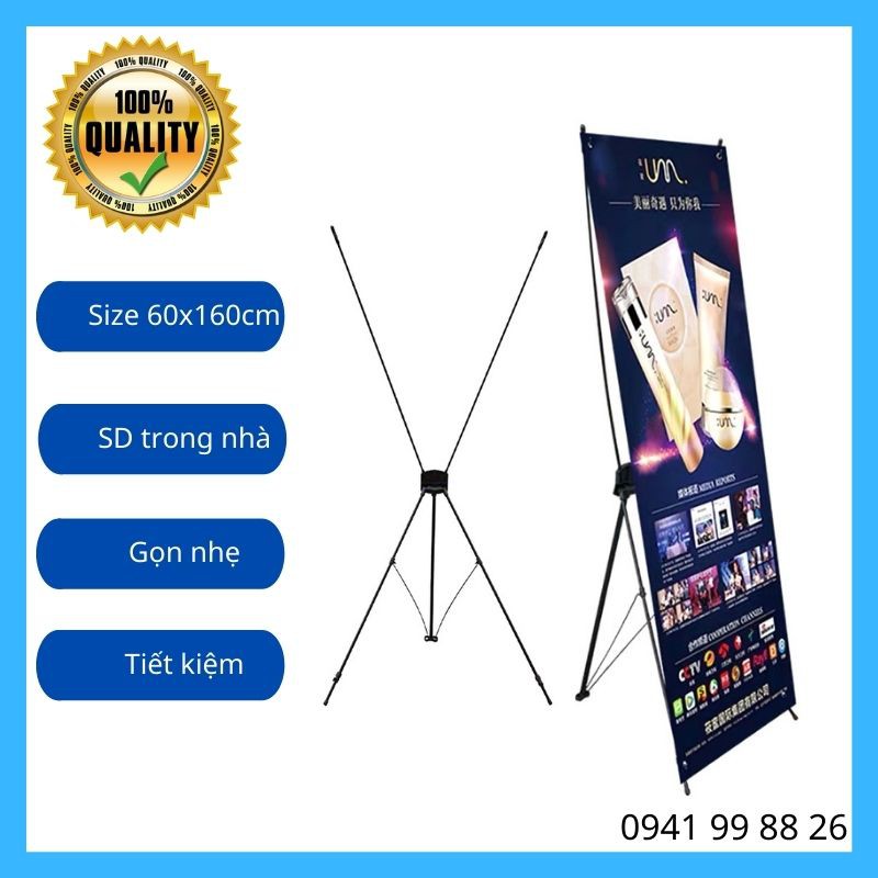 KHUNG STANDEE X 60X160CM KỆ TRƯNG BÀY QUẢNG CÁO