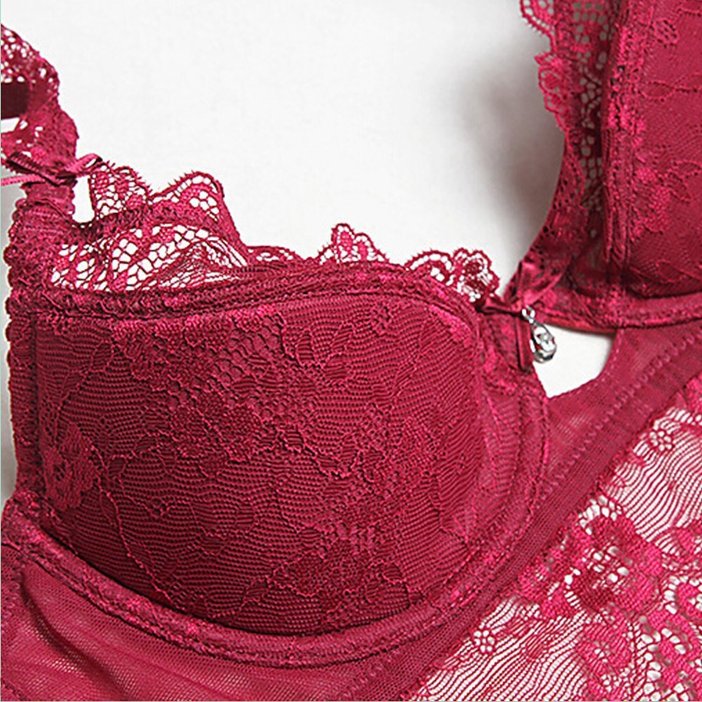 Set đồ lót ren quyến rũ phong cách châu Âu cho nữ Varsbaby v001