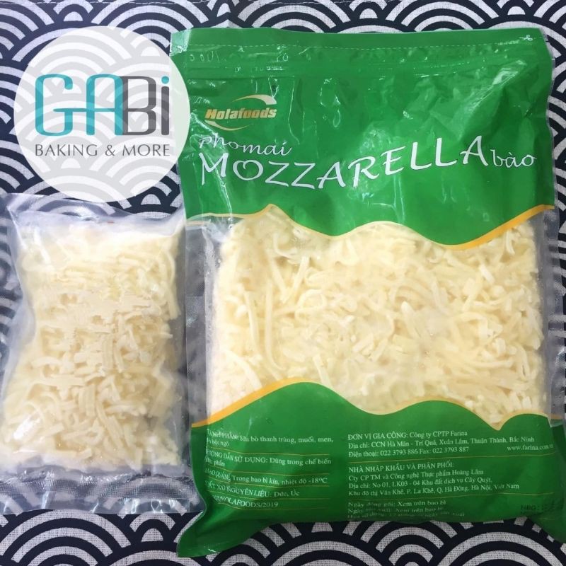 Phô mai bào mozzarella Úc 200-1kg