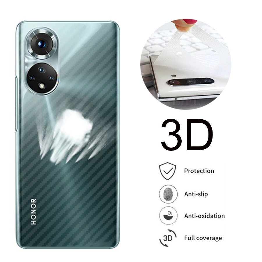 Phim Dán Sợi Carbon Bảo Vệ Mặt Sau Cho OPPO Reno 8T 8 7 6 5 4 Pro 4G 5G