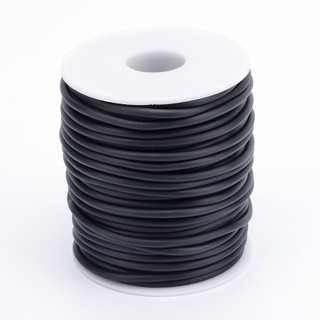 Cuộn Dây Cao Su pvc Tổng Hợp 30m 2~5mm Màu Trắng / Đen Làm Trang Sức