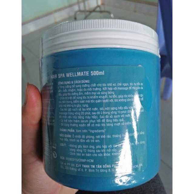 Hấp dầu siêu mượt Wellmate Hair Spa Collagen