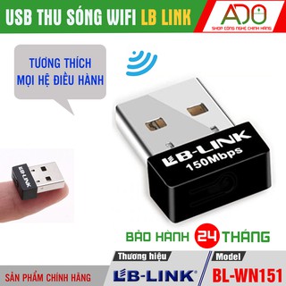 USB thu sóng WIFI cho tất cả máy tính - 300Mbps - Bộ thu wifi 151/155A/351/801 - Bảo Hành chính hãng 24 tháng