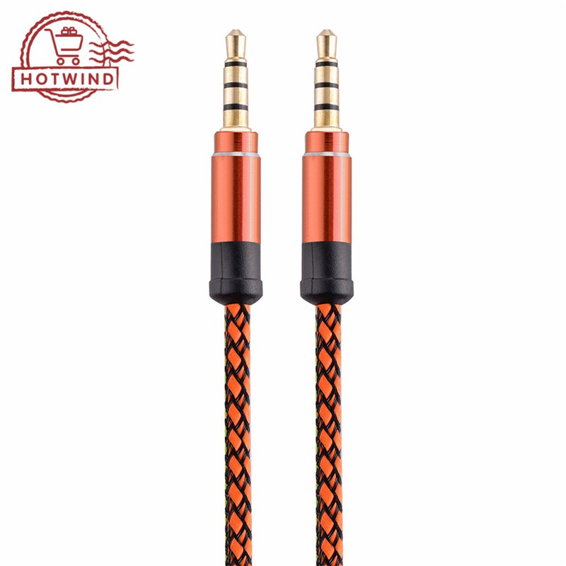Dây cáp âm thanh jack 3.55mm nhiều màu sắc 1m