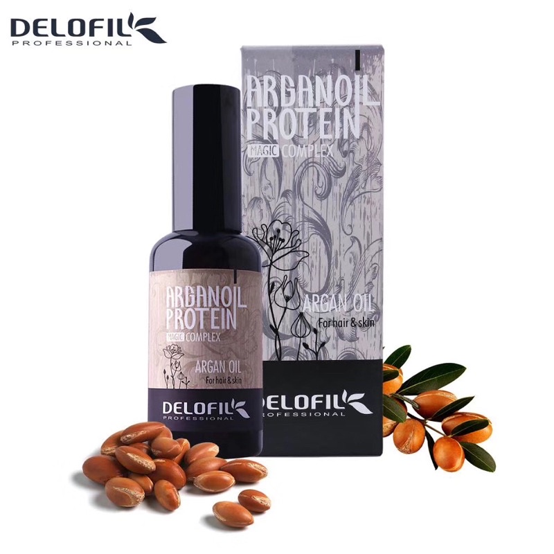 Công dụng tinh dầu dưỡng tóc Argan Oil Protein Delofil