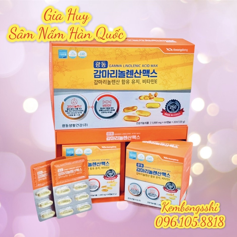 [HÀNG MỚI VỀ] Viên Uống Hoa Anh Thảo KWANGDONG Hàn Quốc