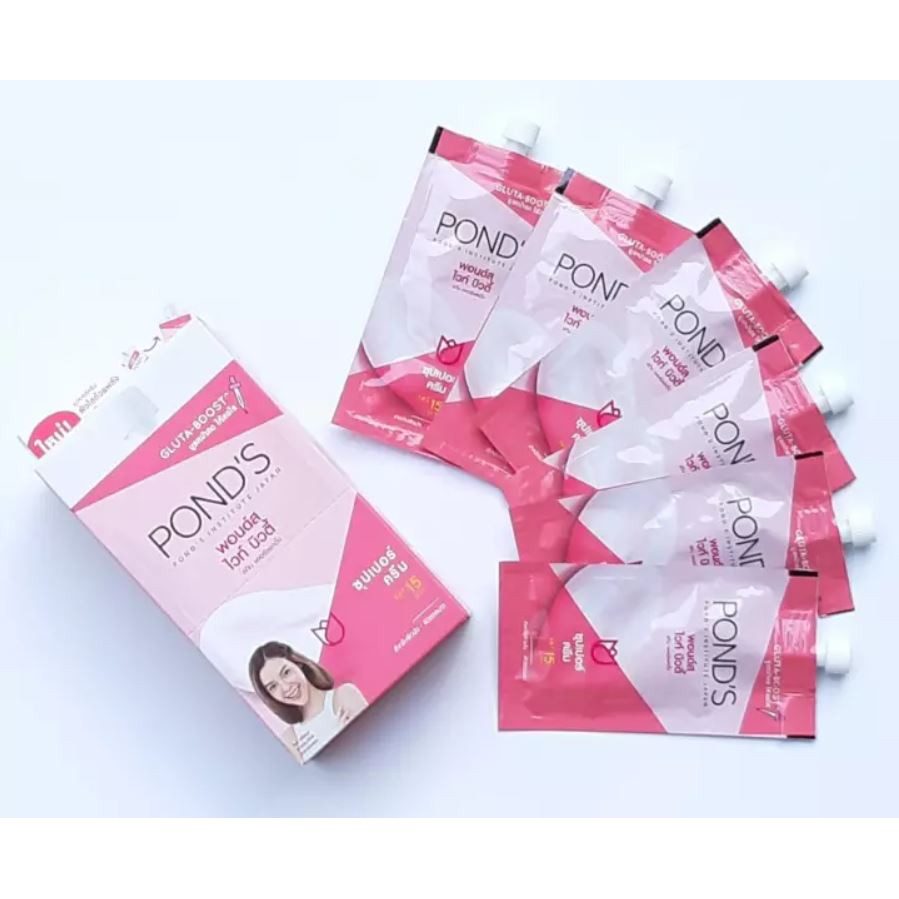 Hộp 6 Gói Kem dưỡng trắng cao cấp Pond’s nội địa Thái ( Dạng Gói 7g tiện lợi)