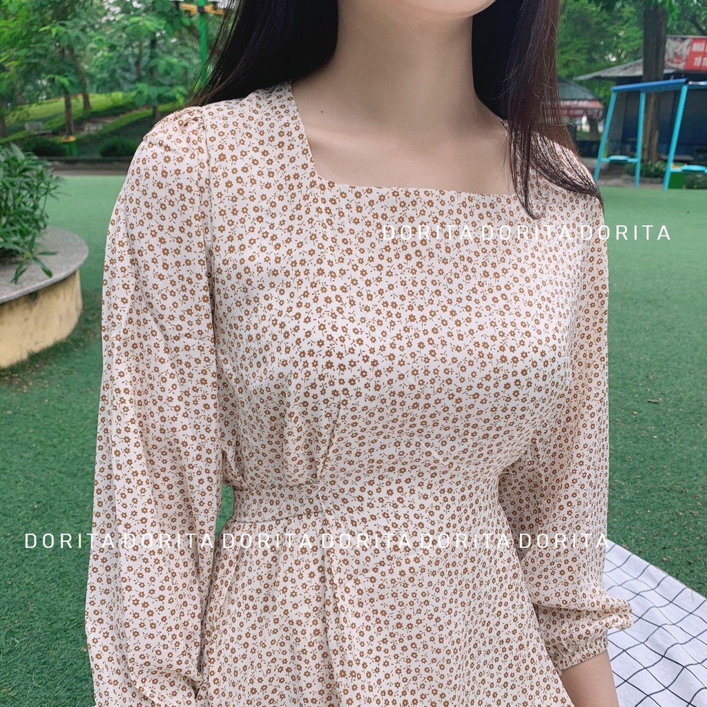 Váy hoa nhí dáng dài, Đầm hoa nhí vintage, Váy hoa nhí 2020 - Dorita Boutique | BigBuy360 - bigbuy360.vn